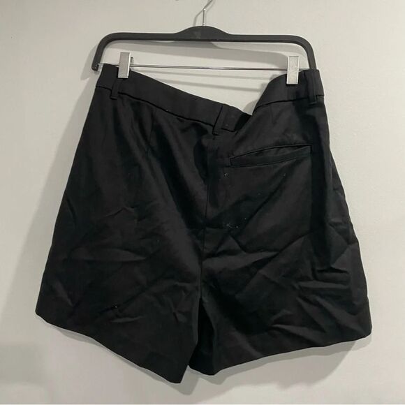 OLD NAVYNWT Taylor extra high waisted pleated shorts black M - Picture 4 of 6